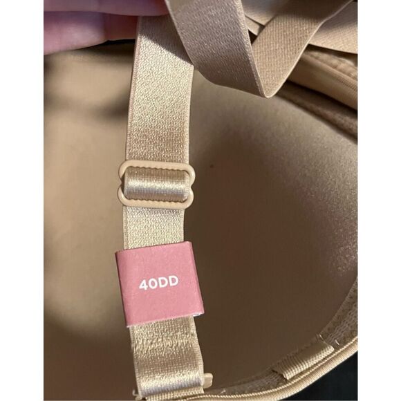 Cacique Tan Nude Lightly Lined Multi Way Strapless Bra 40DD 40E - Picture 5 of 5